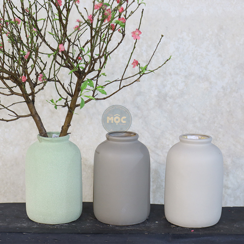 Cắm Hoa Tươi | 3423 Bình Trụ Miệng Túm 17x17x26 M10