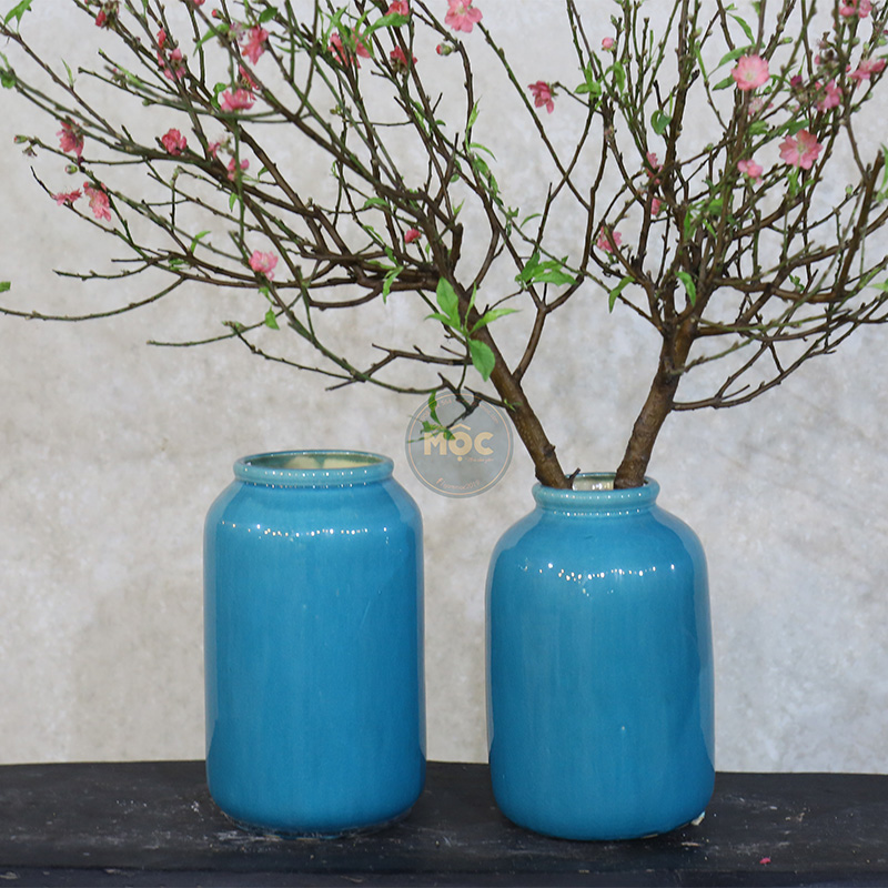 Cắm Hoa Tươi | 3423 Bình Trụ Miệng Túm 17x17x26 M10