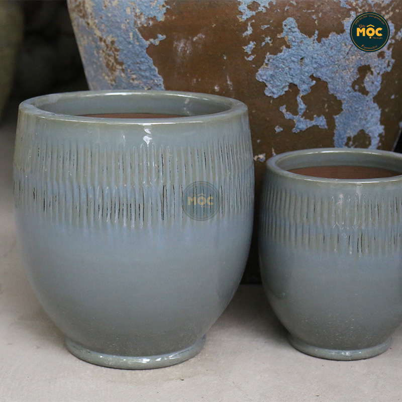 3554 ID Bầu Thon Có Chân 19x19x23