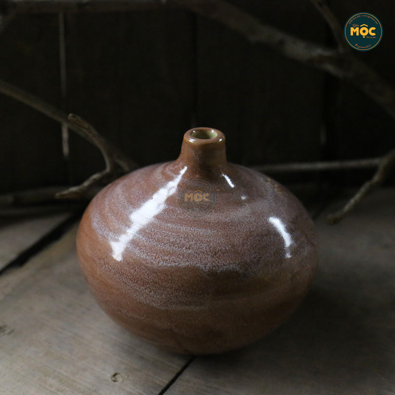 Cắm Hoa Tươi | Mờ | 3644 Bình Vuốt Tay15x15x13 M2