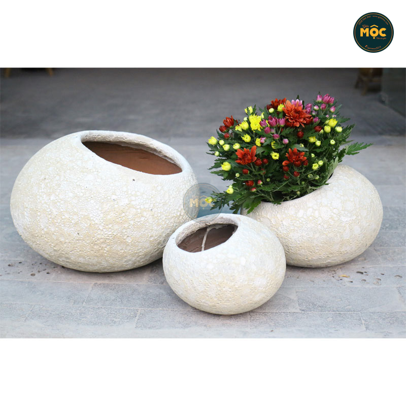 2946 Chậu Atlantic Hòn Đá Tròn 30x30x20 M20