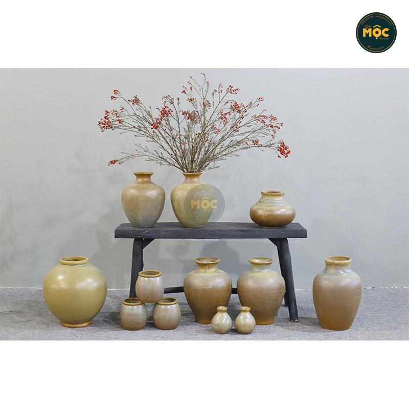 Cắm Hoa Tươi | Mờ | 3574 Bình Hoa Bốn Mùa 25x25x37 M14