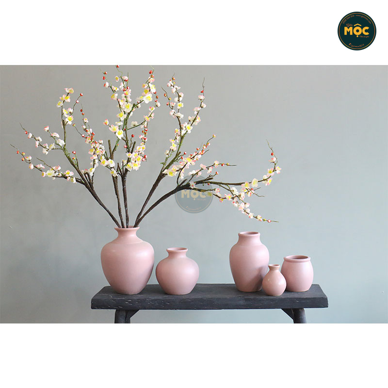 Cắm Hoa Tươi | Mờ | 3574 Bình Hoa Bốn Mùa 25x25x37 M14