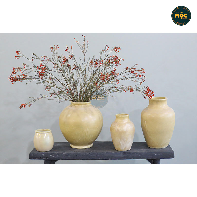 Cắm Hoa Tươi | Mờ | 3595 Bình Hoa Bốn Mùa 28x28x52 M13