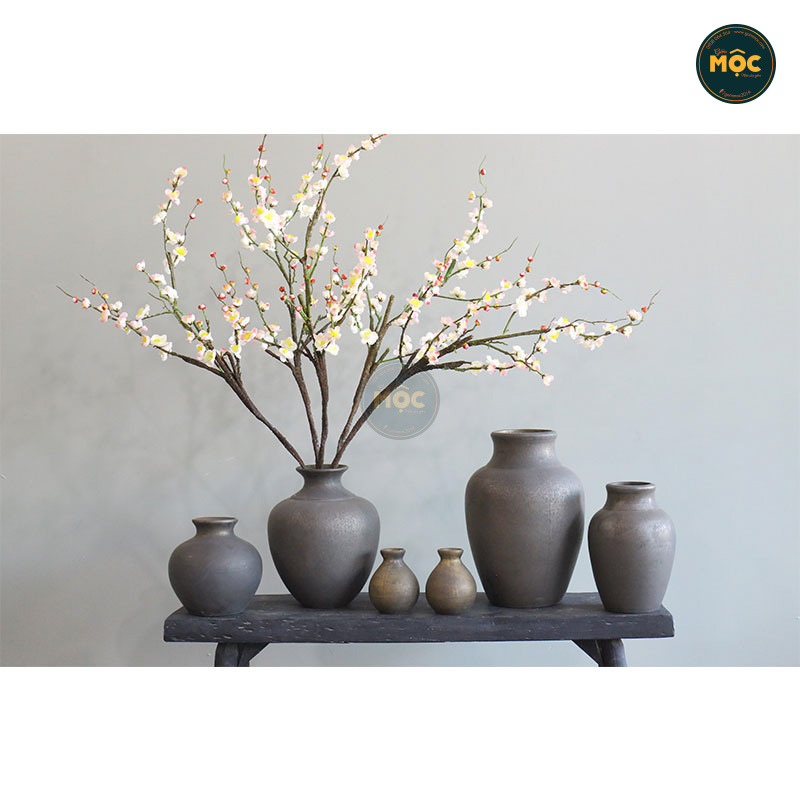 Cắm Hoa Tươi | Mờ | 3570 Bình Hoa Bốn Mùa 25x25x39 M14