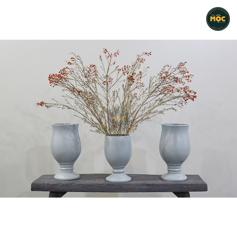 Cắm Hoa Tươi | Mờ | 3698 Ly Cúp 18x18x34 M17