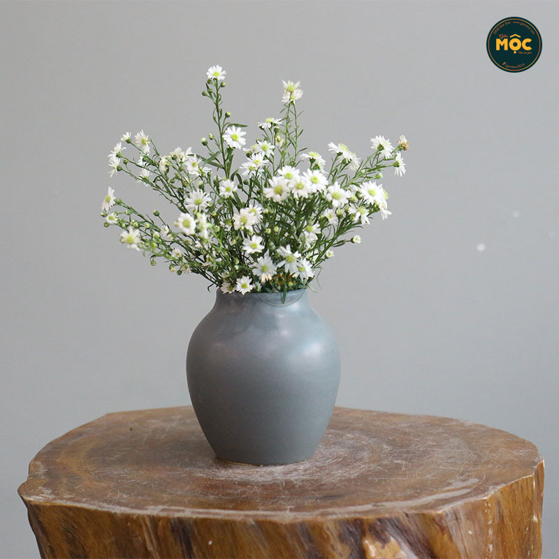 Cắm Hoa Tươi | Mờ | 3730 Bình Vuốt Tay 13x13x14 M7