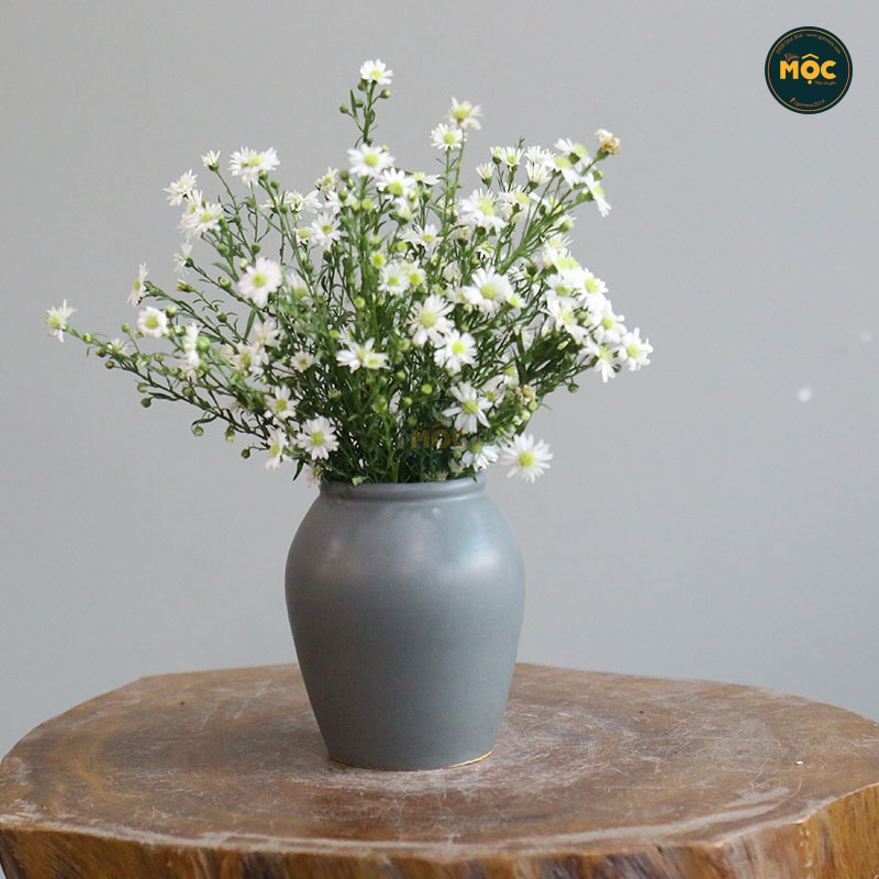 Cắm Hoa Tươi | Mờ | 3733 Bình Vuốt Tay 11x11x13 M8