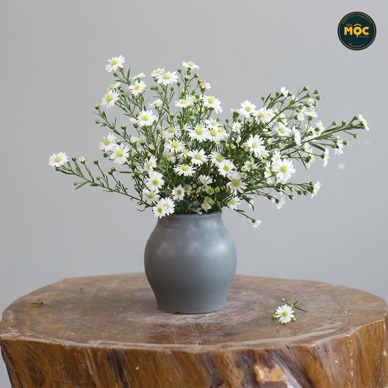 Cắm Hoa Tươi | Mờ | 3734 Bình Vuốt Tay 10x10x10 M6