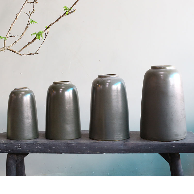 Cắm Hoa Tươi | Mờ | 3742 Bình Hoa Bốn Mùa Chuông H28 18x18x28 M9