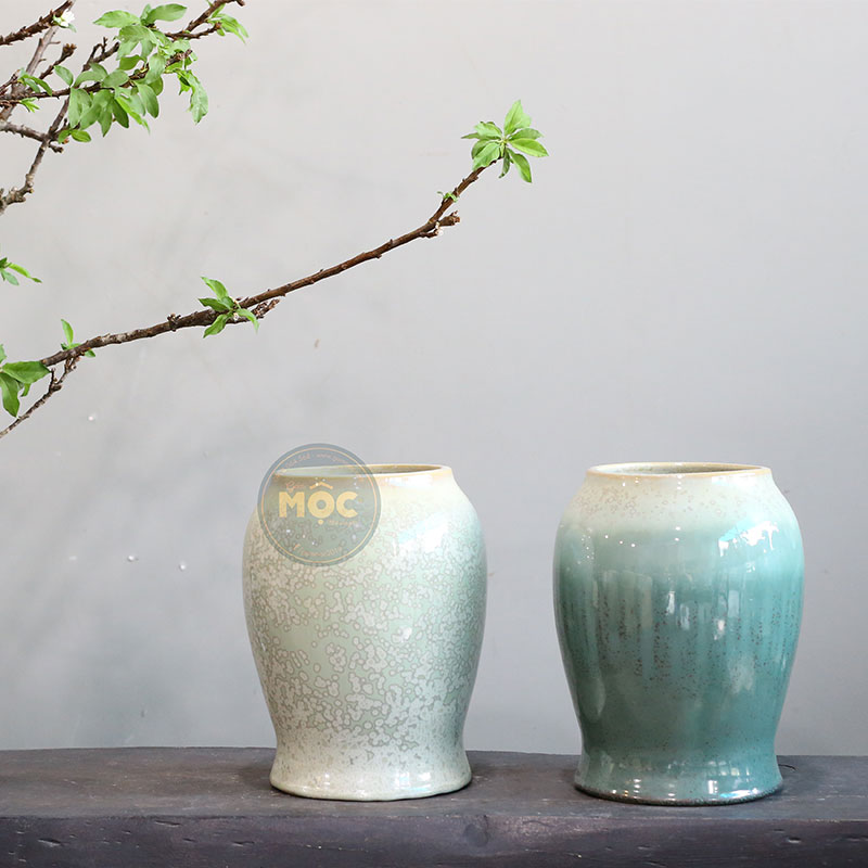 Cắm Hoa Tươi | Bóng | 4063 Bình Hoa Bốn Mùa 15x15x28 M10