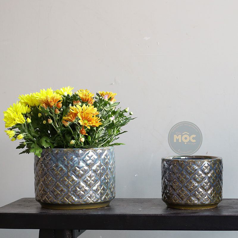 3537 ID Trụ Họa Tiết Hoa 4 Cánh 30x30x22