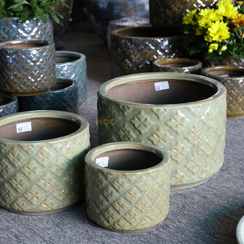 3537 ID Trụ Họa Tiết Hoa 4 Cánh 17x17x14