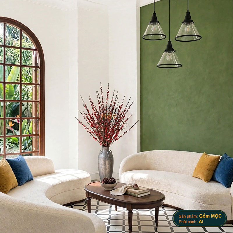 Cắm Hoa Tươi | Mờ | 4200 Bình 4 quai 25x25x60 M11