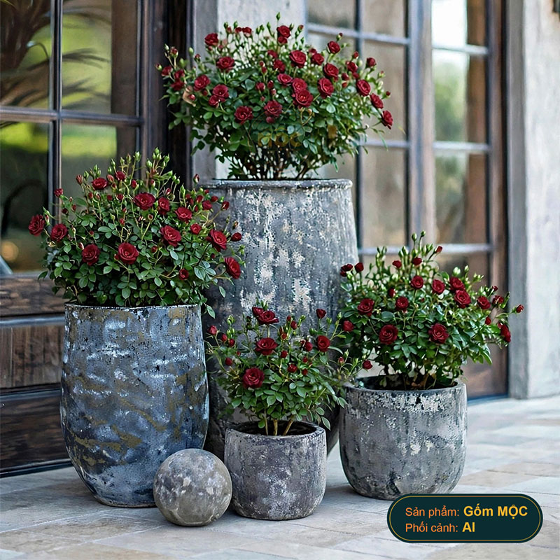 4231 Men Mỹ Thuật Tulip Trơn 35x35x31