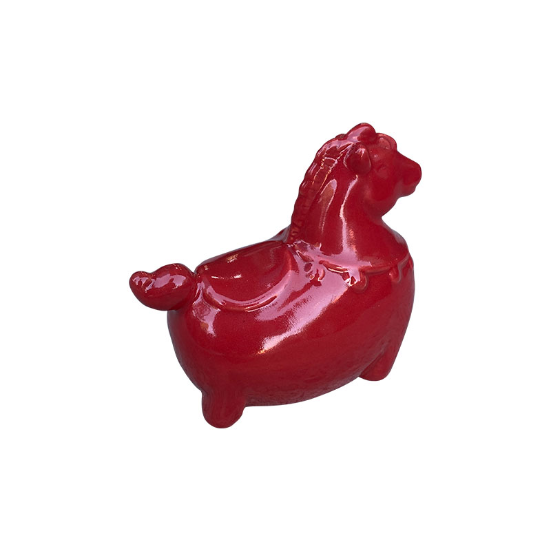 4177 Gốm Thú Ngựa Gốm Tiểu Lạc 18x10x15